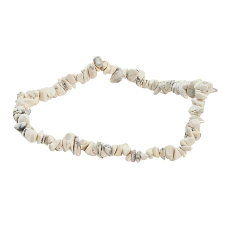 Beige stone bracelet on a white background