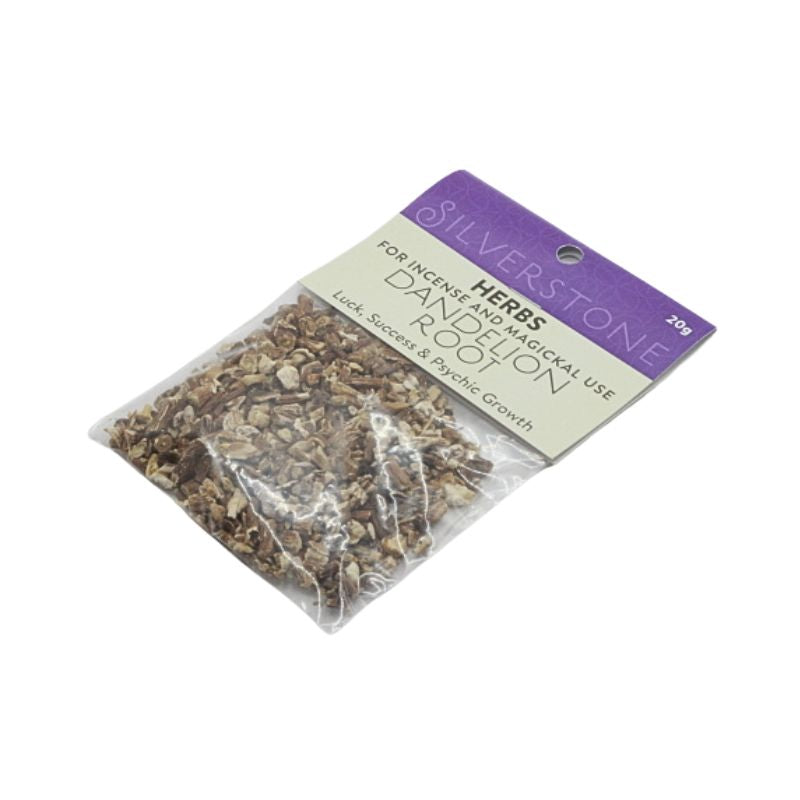 packet of loose dried herbs- dandelion root