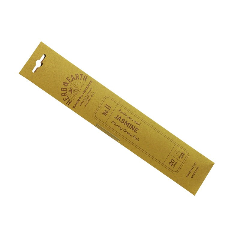 rectangular flat packet of herb and earth incense made with recycled cardboard