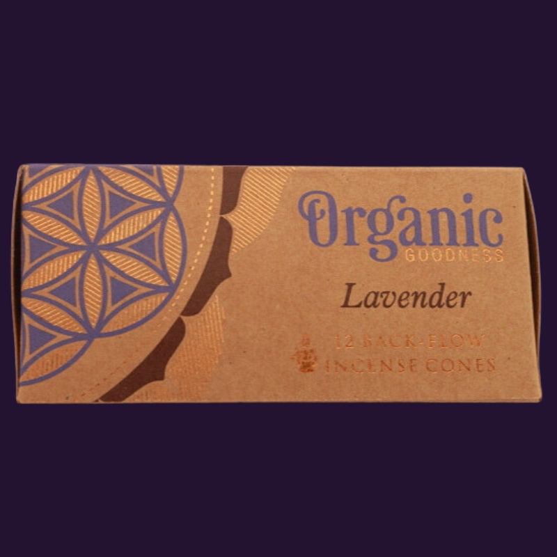 Organic Goodness Incense Backflow Cones Lavender