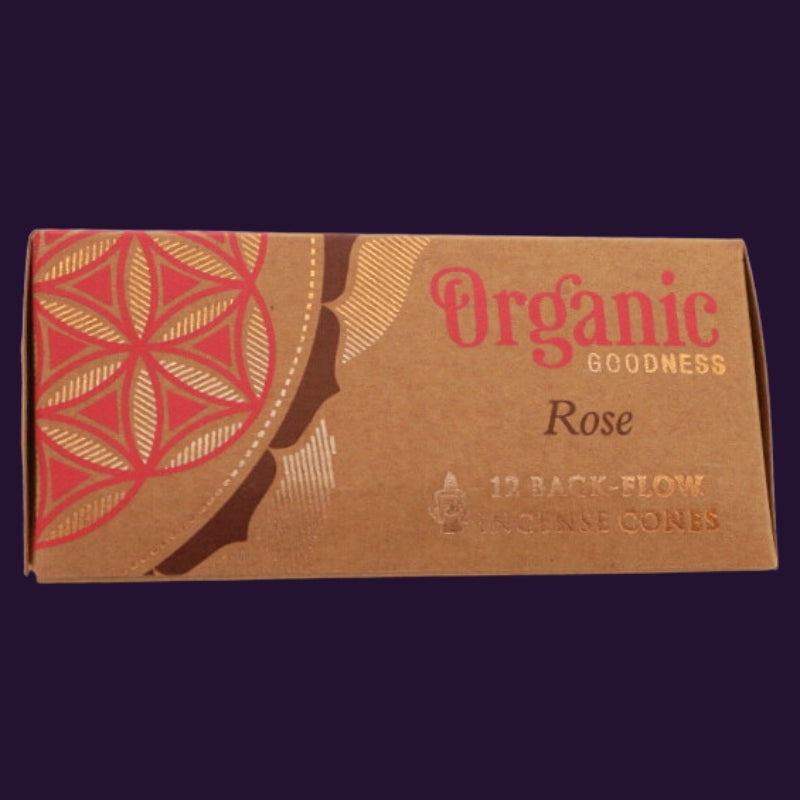 Organic Goodness Incense Backflow Cones Rose