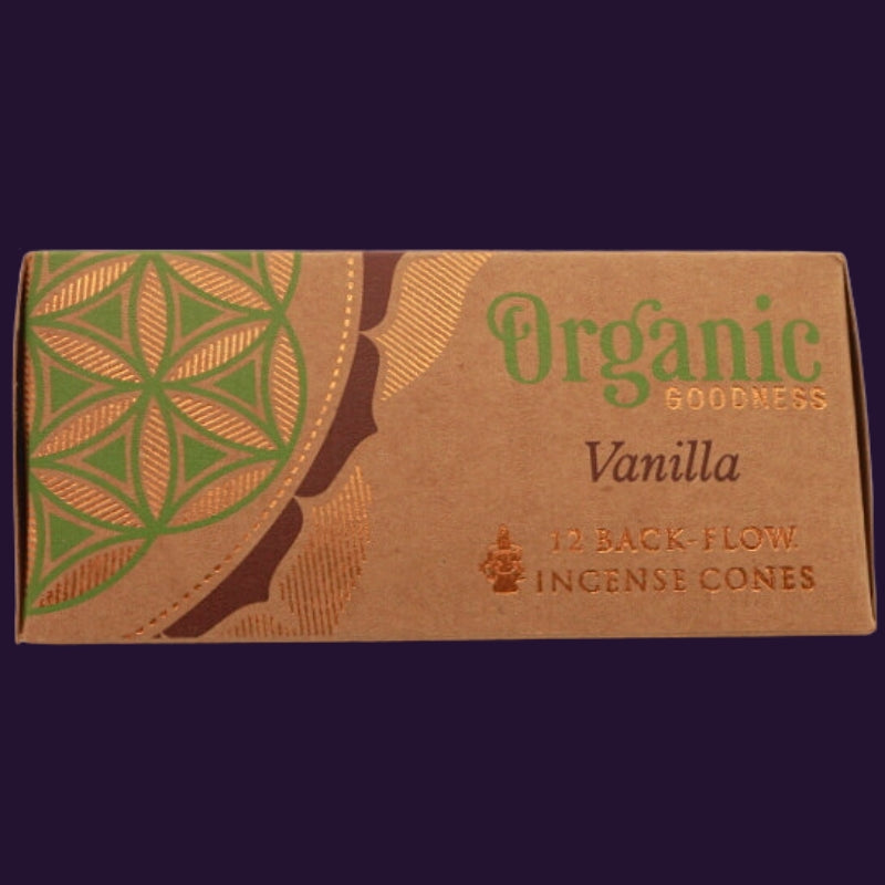 Organic Goodness Incense Backflow Cones Vanilla