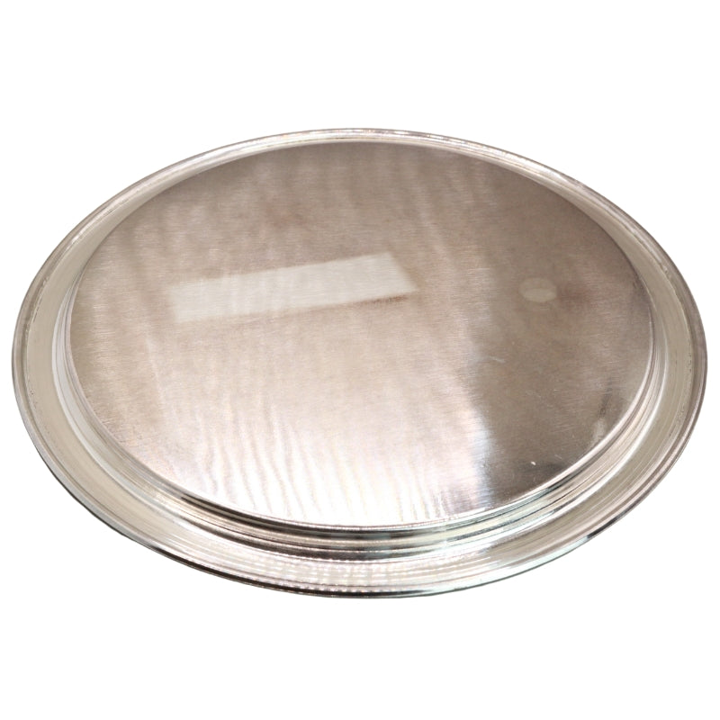 Large 22cm Silver Plated Pentacle Altar Plate/ Offering Plate/ Candle Holder