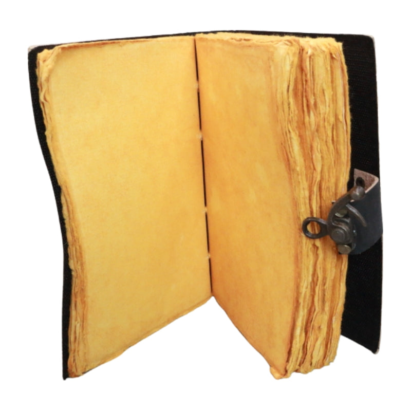 Antique Paper Leather Journal Lunar Energy 17x12cm