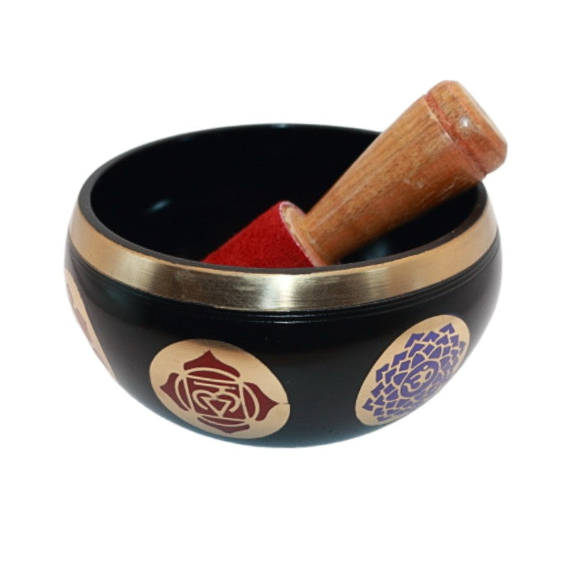 Tibetan/ Himalayan Singing Bowl for Meditation, Yoga and Sound Therapy- Chakra Design