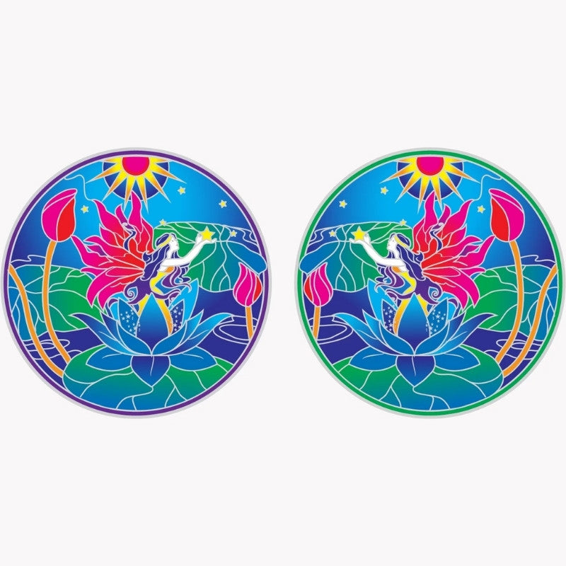 Sunlight Angel Fairy Healing Mandala window sticker