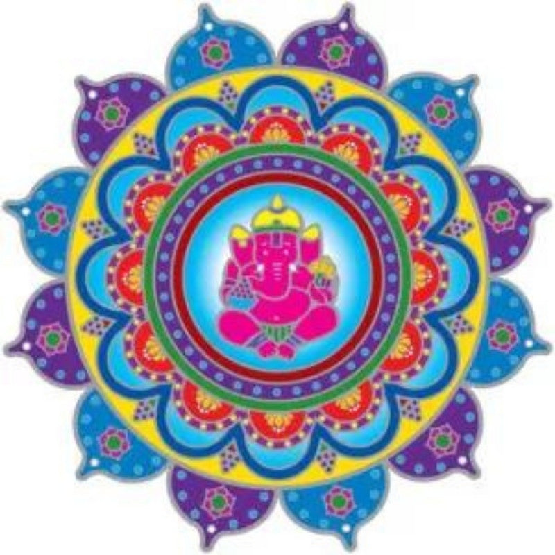 window sticker of an elephant- ganesh