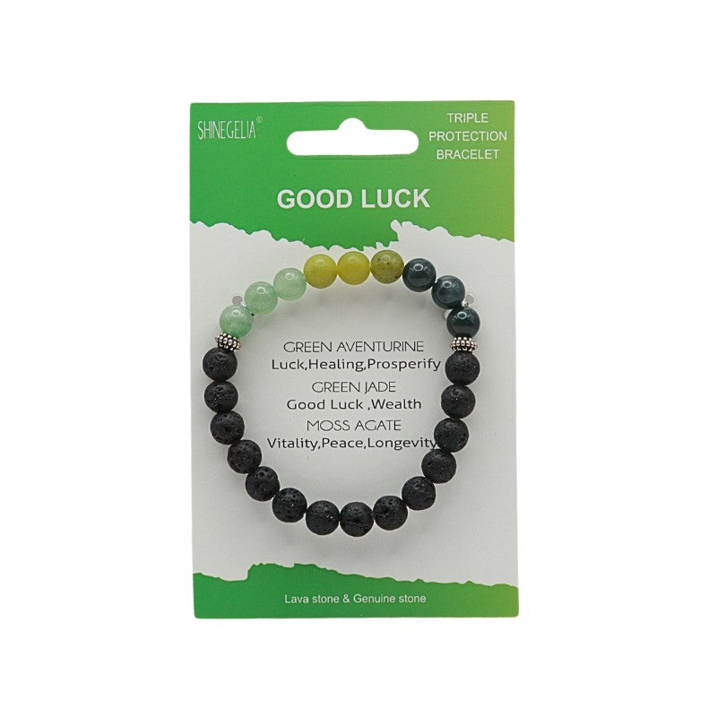 Triple Protection Crystal Bracelet Good Luck – Curious Cauldron