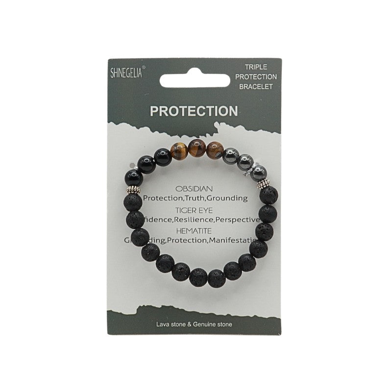 Triple Protection Crystal Bracelet -Protection