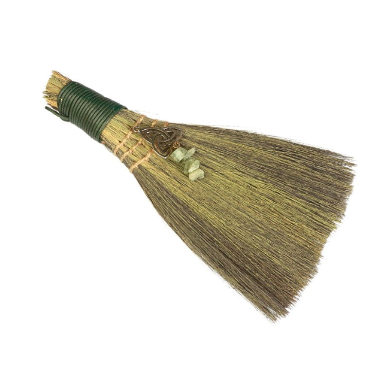 Witches Broom- Besom with Triquetra