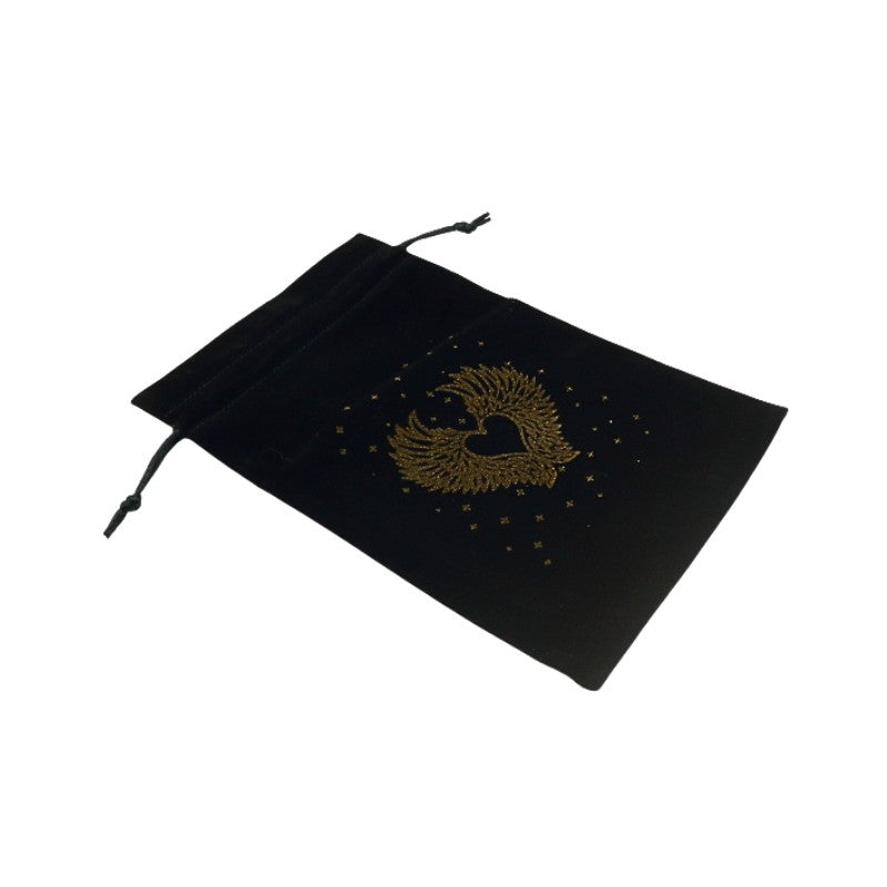 Large Velvet Tarot Bag 14 x 21 cm - Wings