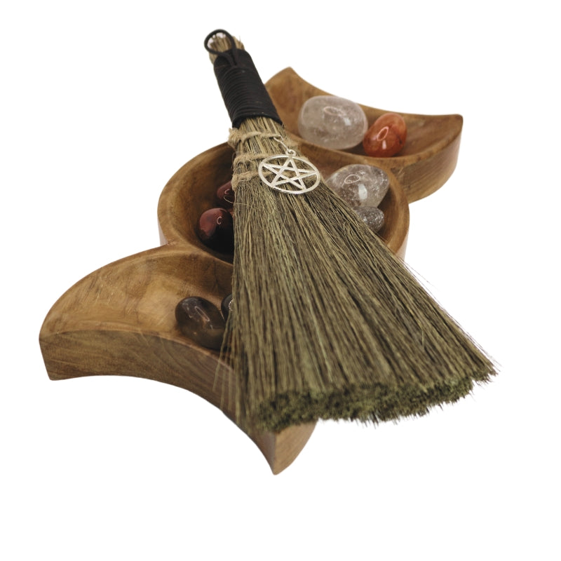 Witches Broom- Besom with Pentacle