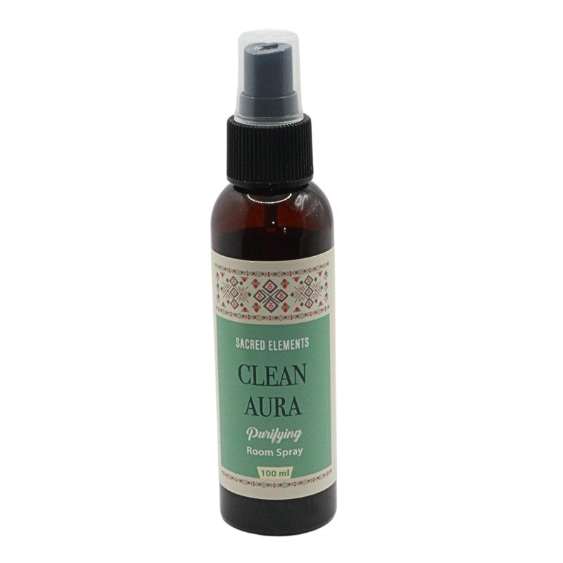clean aura purifying room spray bottle