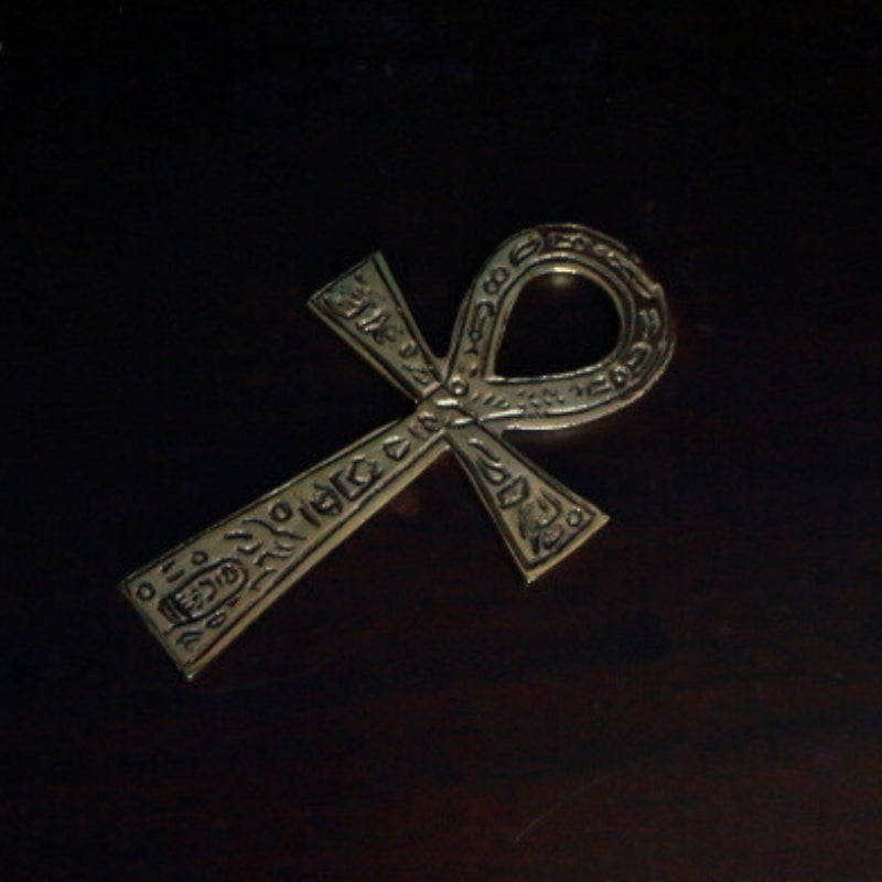 Small Brass Ankh Altar Tile