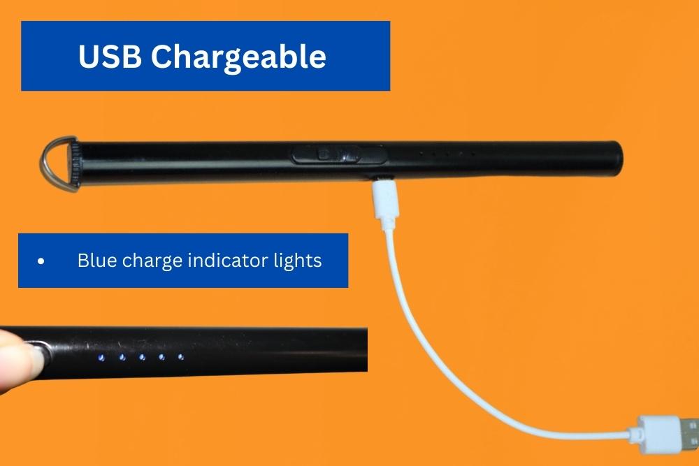 Long Arc Lighter- Windproof and Flameless Electric USB Charging