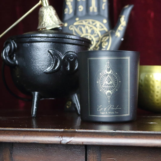 Eye Of Providence Manifestation Candle- Sage & White Tea 100g in Jar