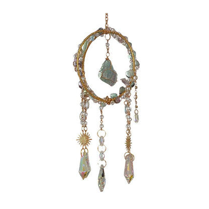 Fluorite Crystal Hanging Suncatcher