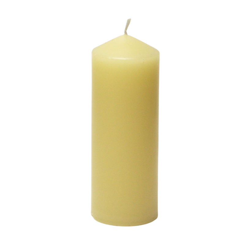 50 x 150mm Beeswax pillar candle with cotton wick