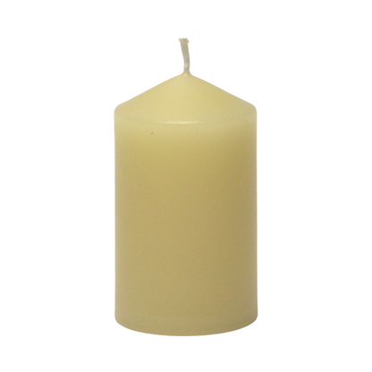50mm x 75mm Beeswax pillar candle with cotton wick