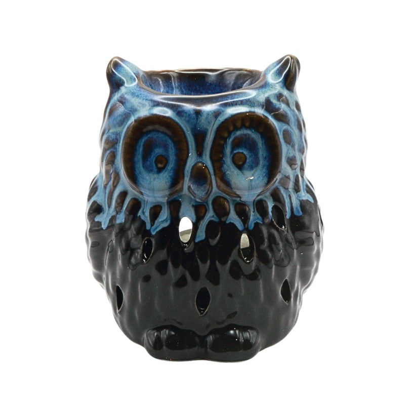 ceramic oil burner in the shape of an owl
