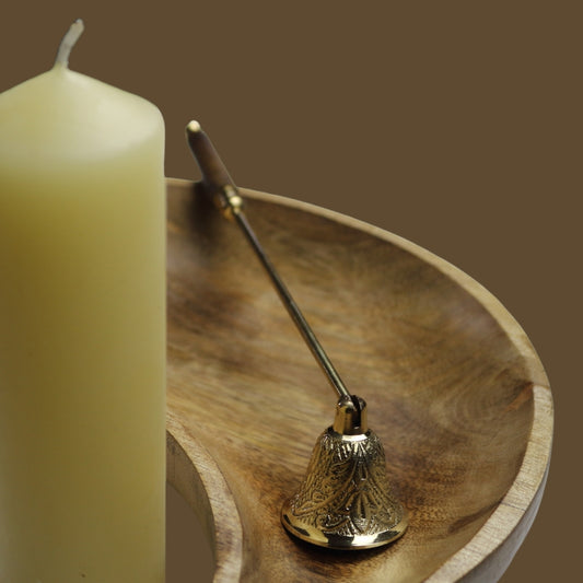 Candle Snuffer Brass Embellished With Brass Handle