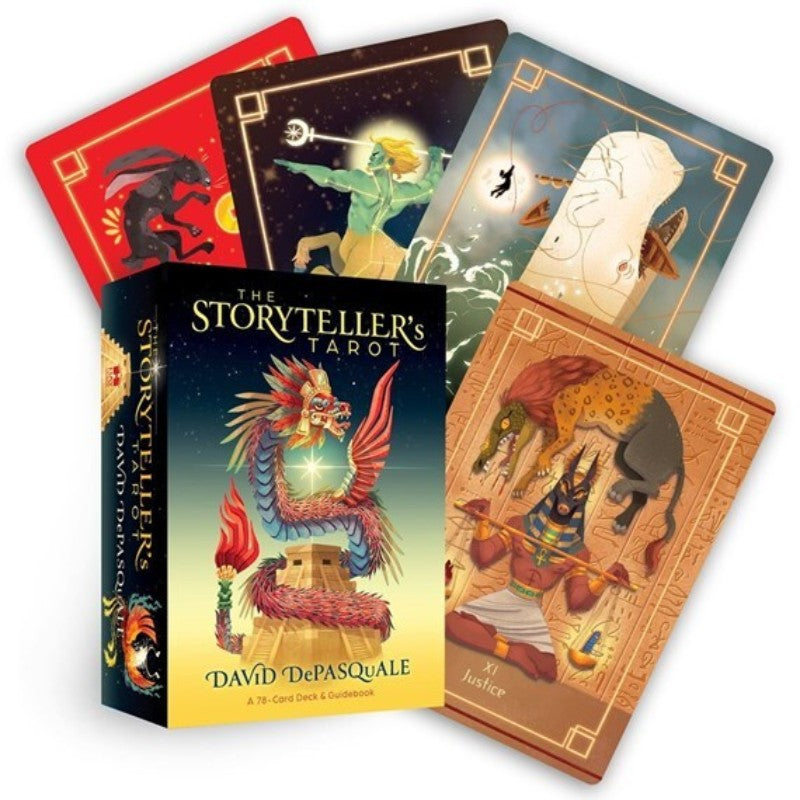 storyteller's tarot featuring 4 cards from the deck