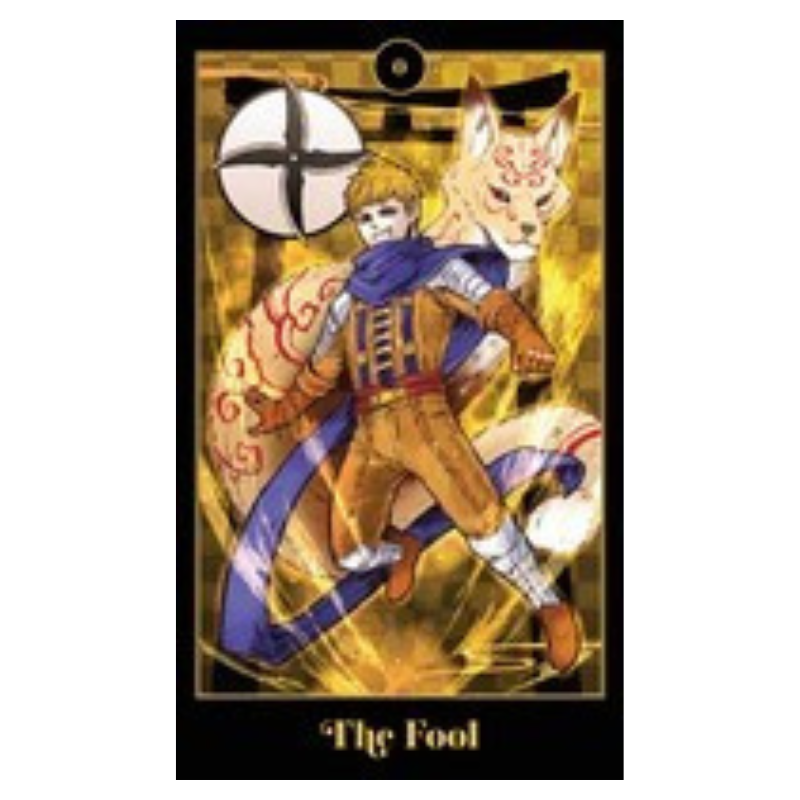"The Fool" Tarot card from the anime tarot deck