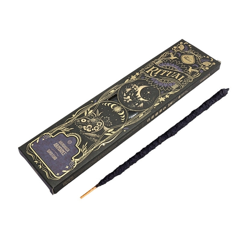 intricate designed box of Abundance Ritual Incense Sticks by  Sagrada Madre