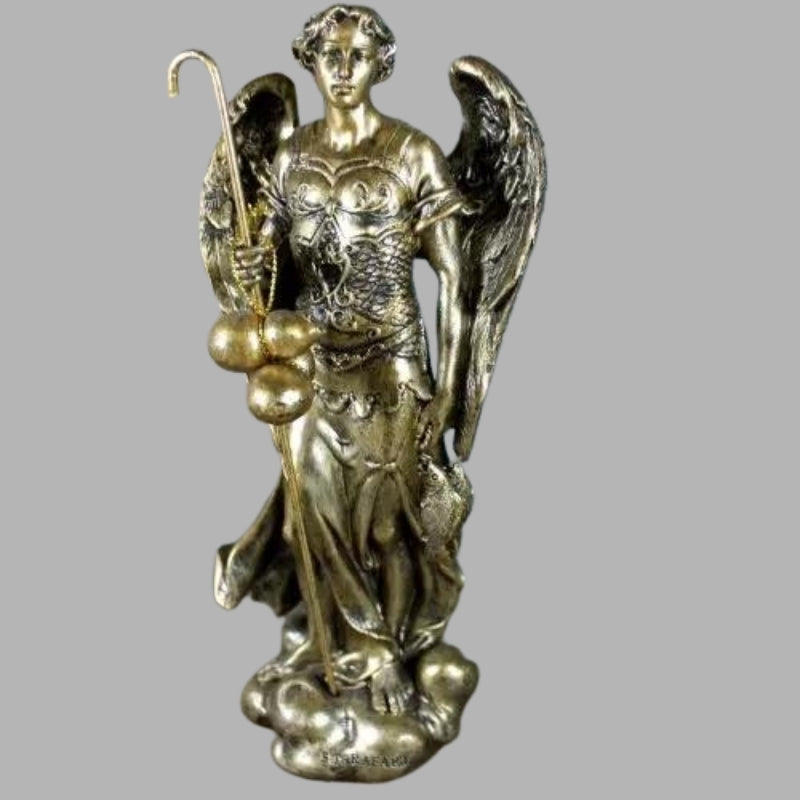 Archangel Raphael Statue Bronze