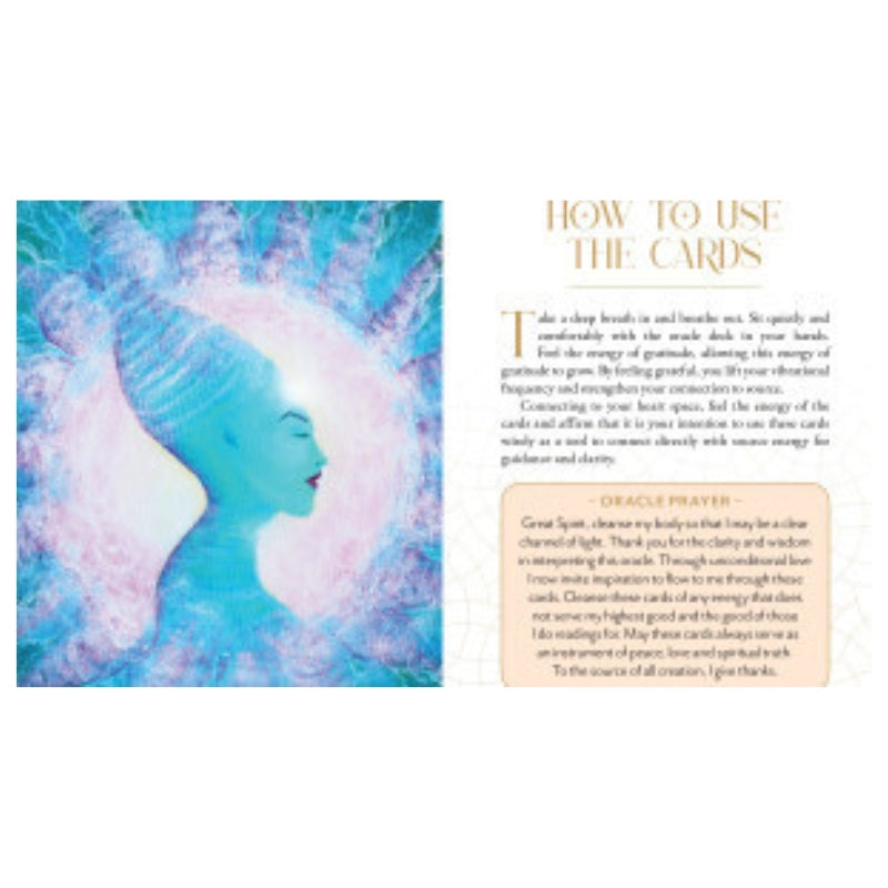 preview of a page about how to use the cards from the ascension oracle card deck