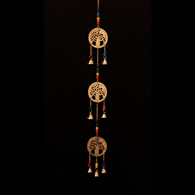 tree of life brass wind chimes 