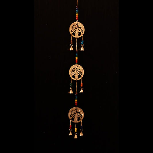 tree of life brass wind chimes 