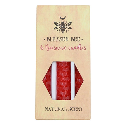 Rolled Beeswax Spell Candles - 6pk- Blessed Bee