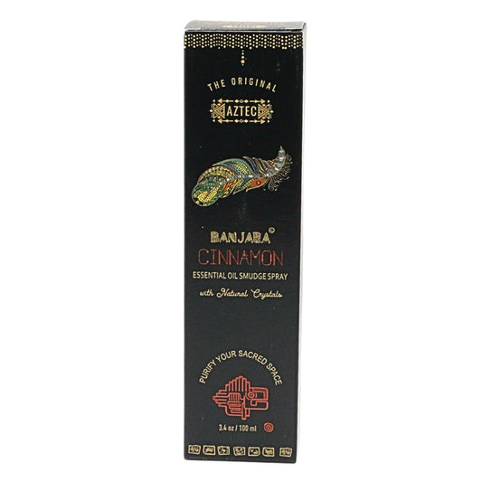 Banjara Smudge Spray 100ml - Cinnamon With Natural Crystals