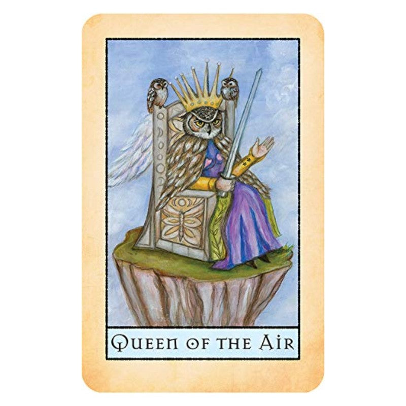 Queen of the air  Card from the  Bohemian Animal Tarot