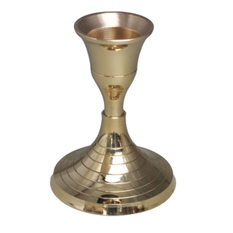 brass candlestick holder