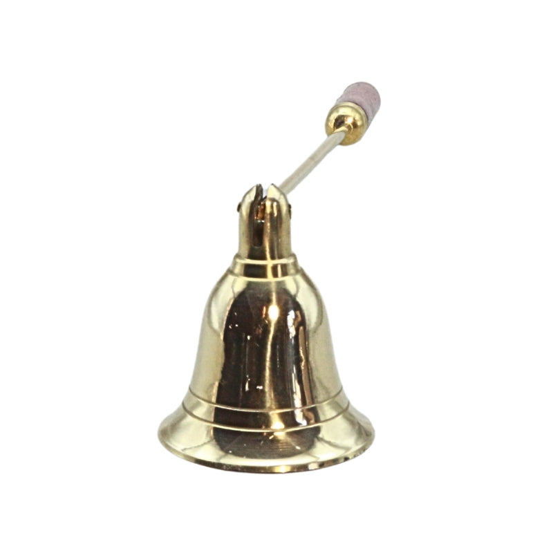 Brass Candle Snuffer with Wooden Handle