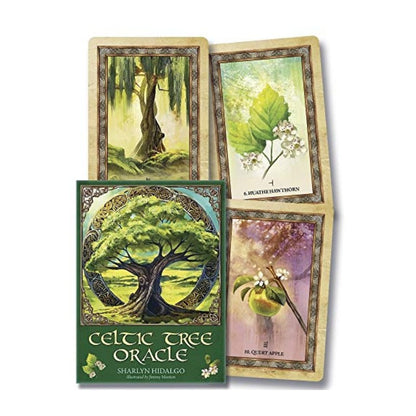 celtic tree oracle box and 3 oracle cards