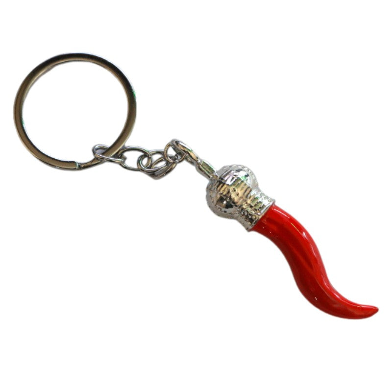 Neapolitan Cornicello Keyring, Bag Charm Or Wallet Accessory