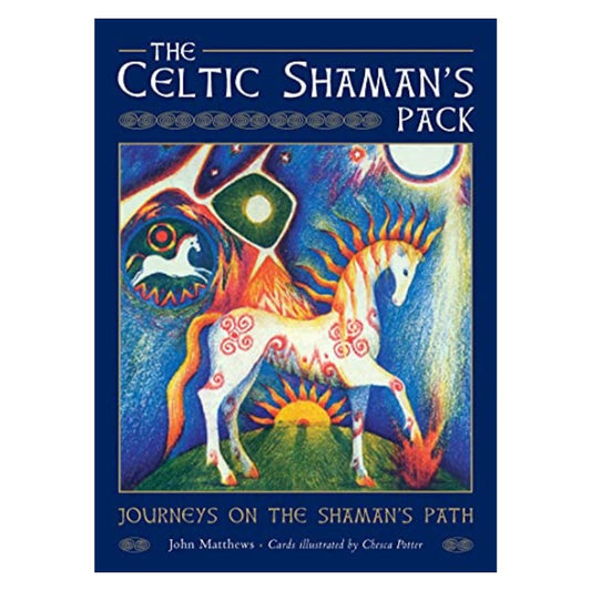 celtic shamans pack blue with a white and coloured horse on the front cover