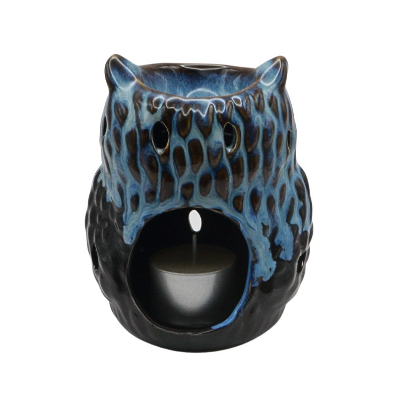ceramic oil burner in the shape of an owl