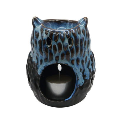 ceramic oil burner in the shape of an owl