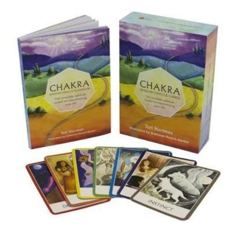 Chakra Wisdom Oracle Cards and Guidebook for divination
