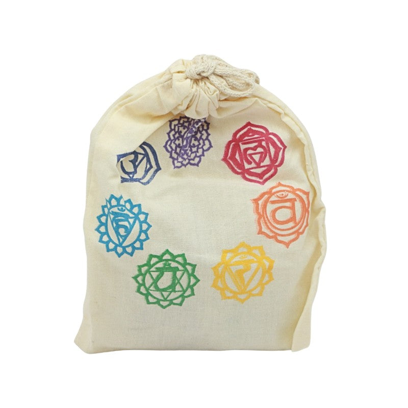 Chakra Engraved Crystal Worry Stones