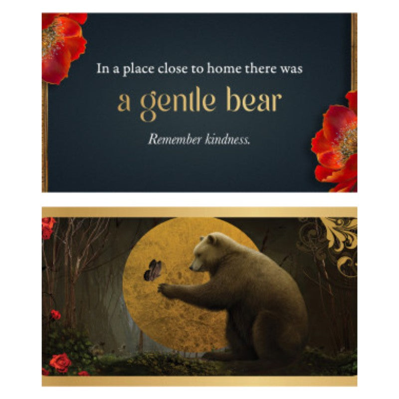 card from the close to home oracle deck showing a bear