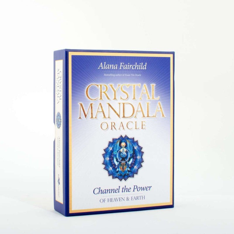 Crystal Mandala Oracle card box with Alana Fairchild's name on a white background