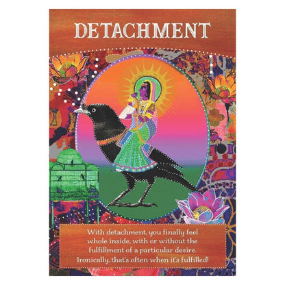 detachment card from the divine abundance oracle deck 