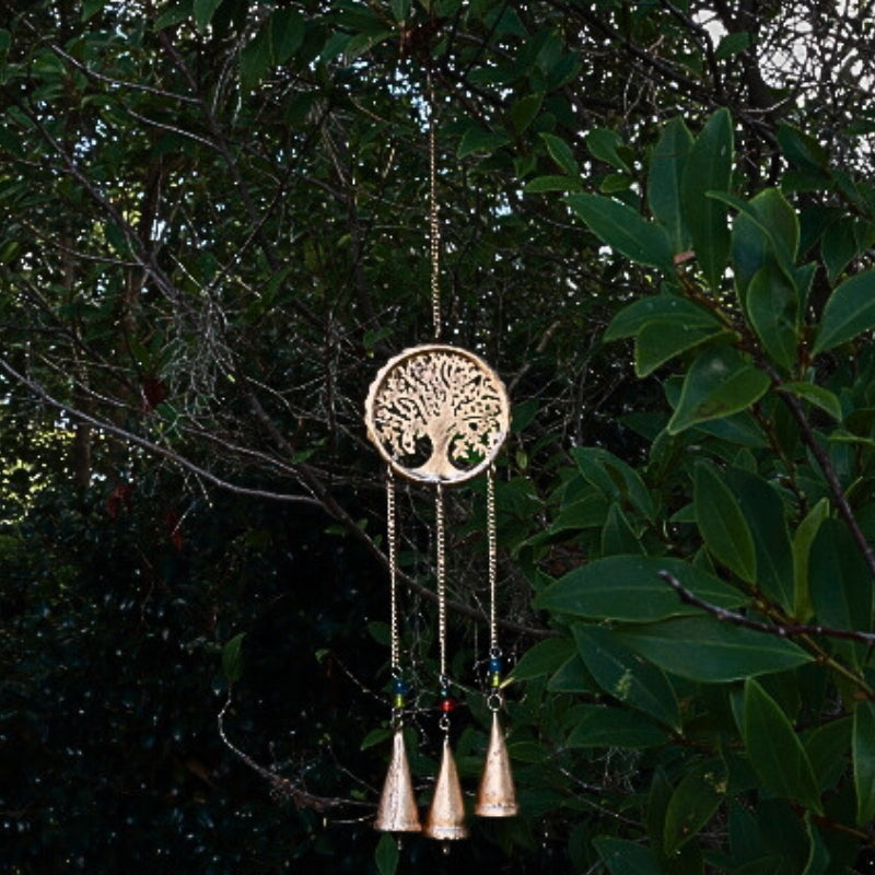 Tree Of Life Iron Bells- Magical Wind Chimes/ Protective Ward