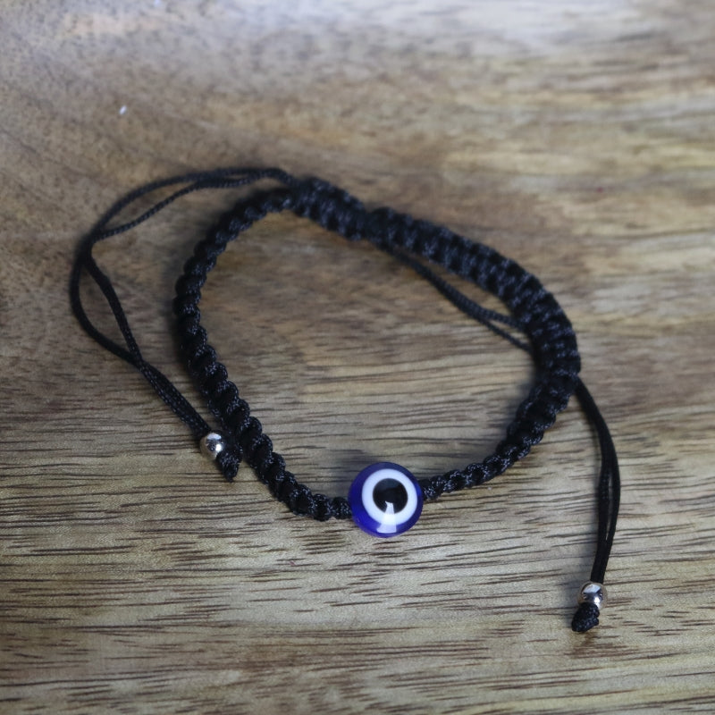 Handmade Turkish Lucky Evil Eye Bracelet black -Evil Eye Protection Amulet