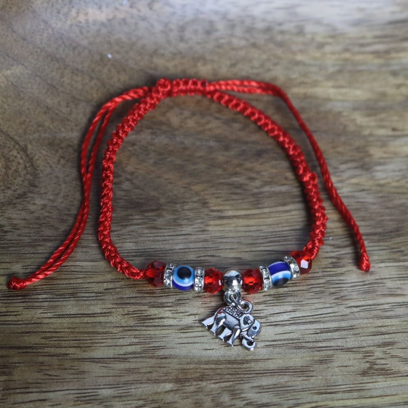 Handmade Turkish Lucky Evil Eye Bracelet Elephant-Evil Eye Protection Amulet
